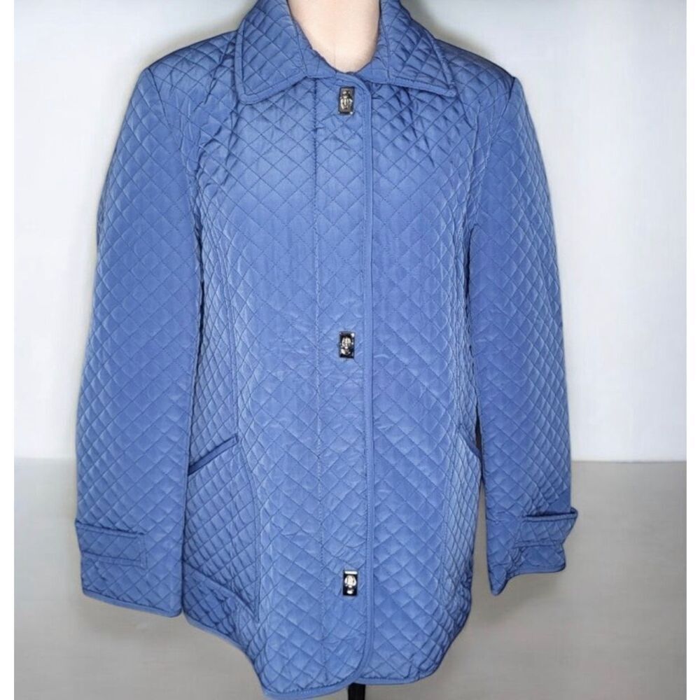 Mackintosh Quilted Jacket Light Blue Size Small